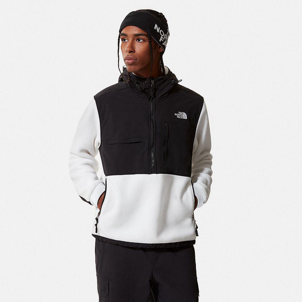 The North Face Denali 2 Anorak Ανδρικα Fleece - Ασπρα (DPIE98604)